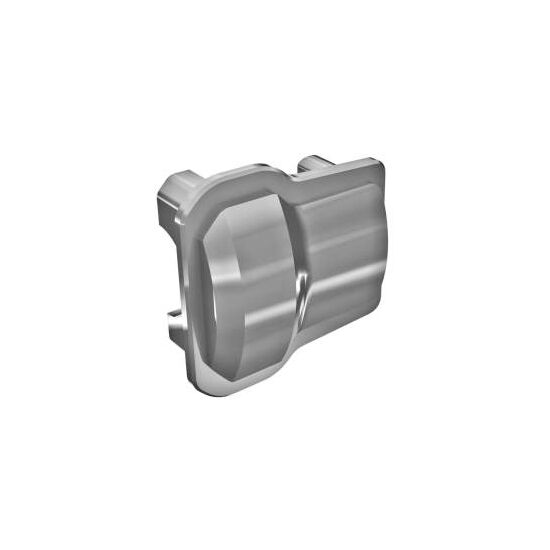 Axle cover, 6061-T6 aluminum (dark ti tanium-anodized) (2)/ 1.6x12mm BCS (w ith threadlock) (8)