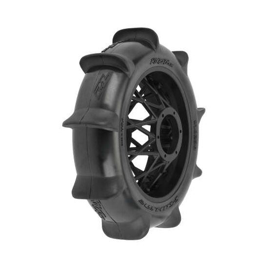 Roost MX Sand/Snow Paddle Motorcycle Tire Mounted on Black Wheel for Promo to-MX Rear