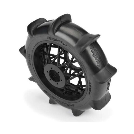 Roost MX Sand/Snow Paddle Motorcycle Tire Mounted on Black Wheel for Promo to-MX Rear, 3 image