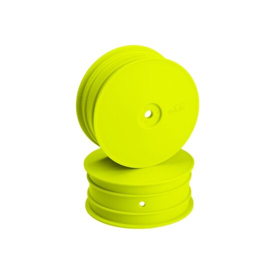 Jantes avant jaune Mono pour 4wd (Hex 12mm)