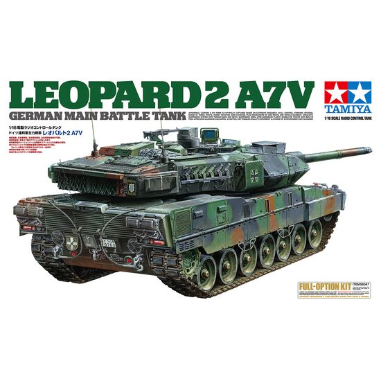 1/16 RC German Battle Tank Leopard 2 A7V Full Option Kit5, 2 image