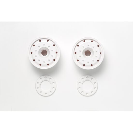 Roues à roulement à billes 30mm blanc (2)