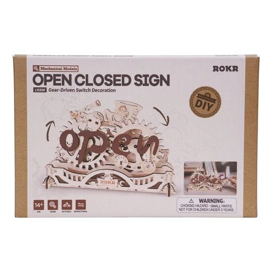 RoboTime Open Closed Schild