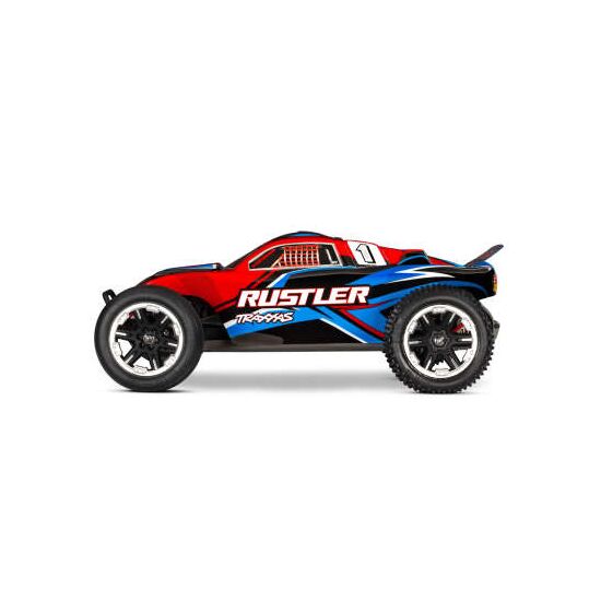 S.TRUCK RUSTLER HD 1:10 2WD EP RTR RED w/USB-C Charger & Battery, 3 image