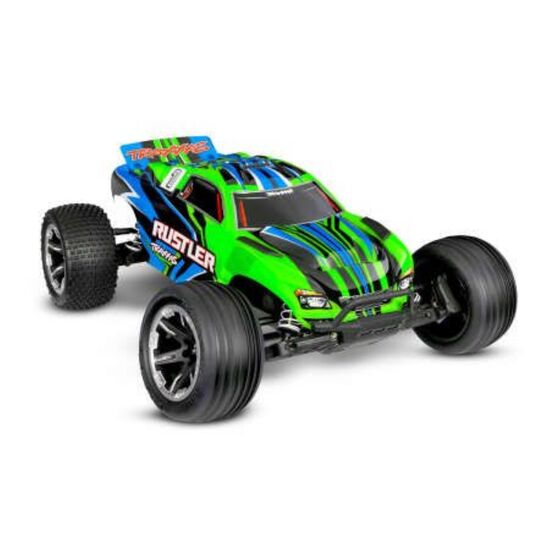 S.TRUCK RUSTLER HD 1:10 2WD EP RTR GREEN w/USB-C Charger & Battery