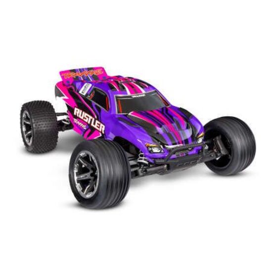 S.TRUCK RUSTLER HD 1:10 2WD EP RTR PINK w/USB-C Charger & Battery