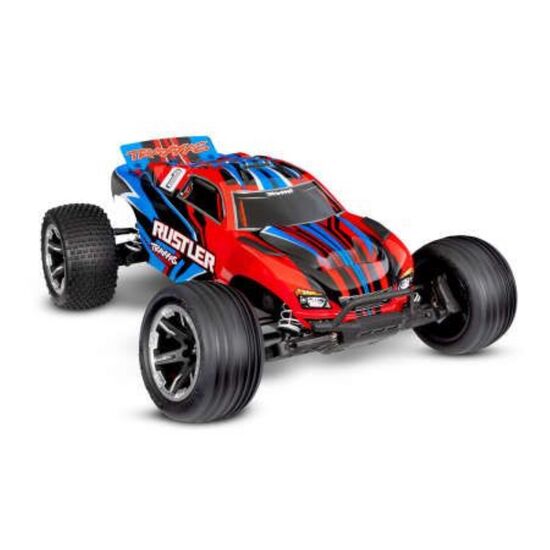 S.TRUCK RUSTLER HD 1:10 2WD EP RTR RED w/USB-C Charger & Battery