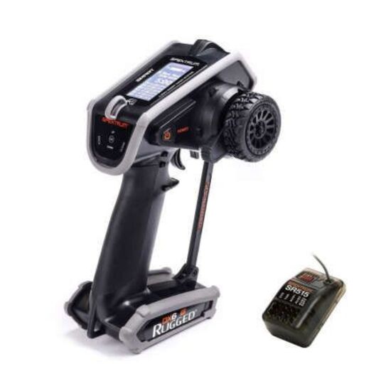 RC ANLAGE CAR DX6 6CH DSMR RUGGED with SR515 Receiver