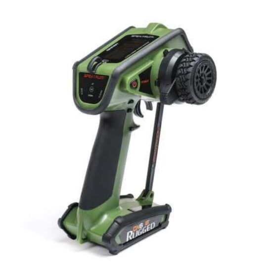 RC ANLAGE CAR DX6 6CH DSMR RUGGED NUR Sender GREEN