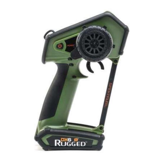 RC ANLAGE CAR DX6 6CH DSMR RUGGED NUR Sender GREEN, 3 image