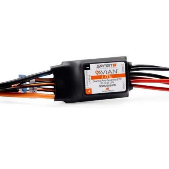 Avian 40-Amp Dual Smart Lite BL ESC: 3S-4S IC3, 3 image