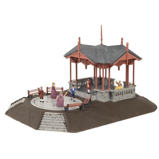 Kiosque à musique avec personnages dansants, 2 image