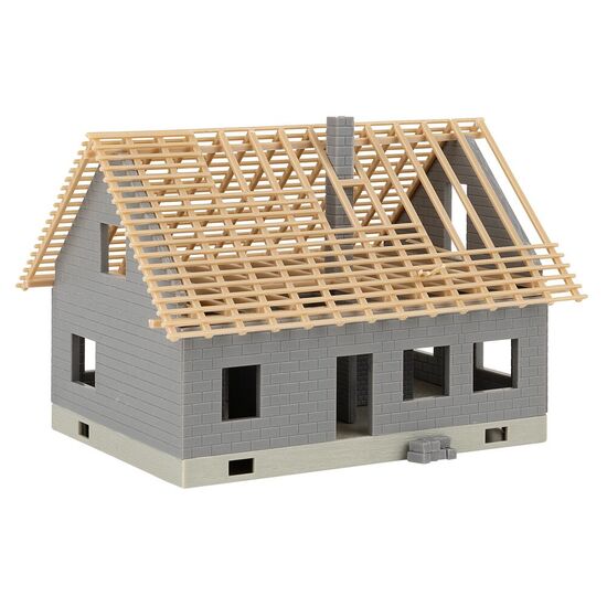 Maison en construction avec grue, 3 image