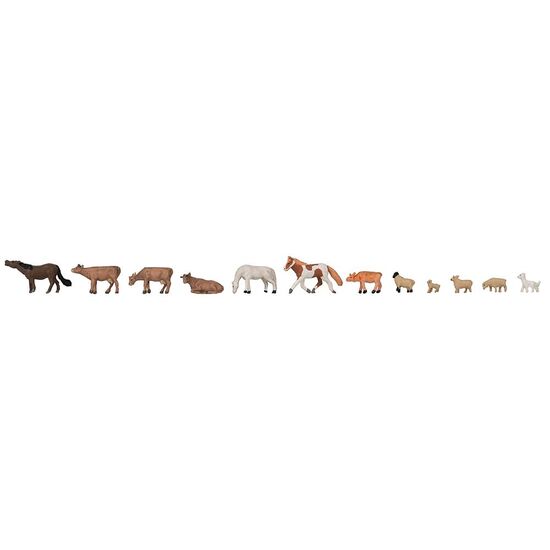 Set d'animaux vaches chevaux moutons, 2 image