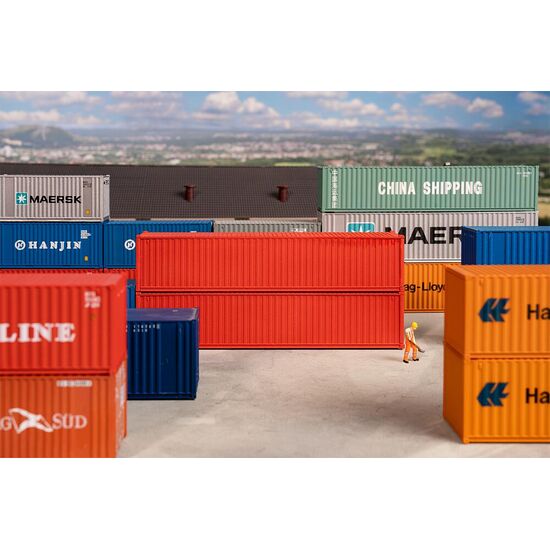 40 Container rouge set de 2