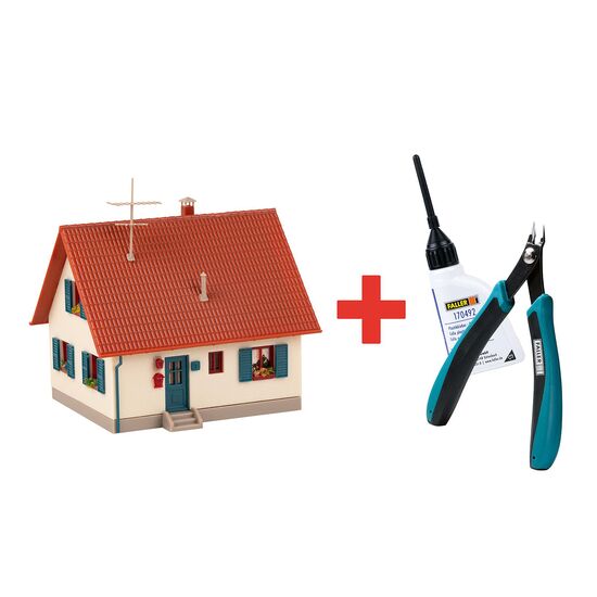FALLER Promotions-Set Bastelhaus  crème/rot, 2 image