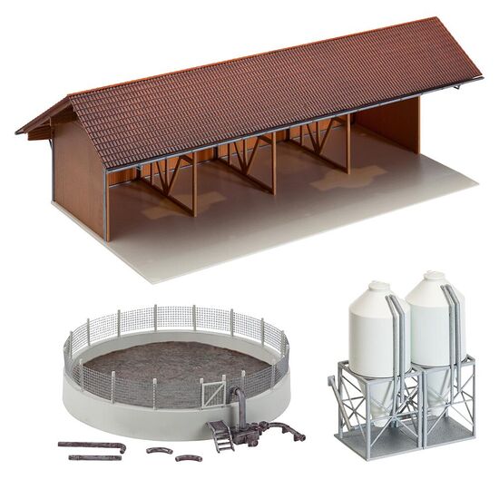 Geräteunterstand  Güllegrube und Futtermittelsilos, 2 image
