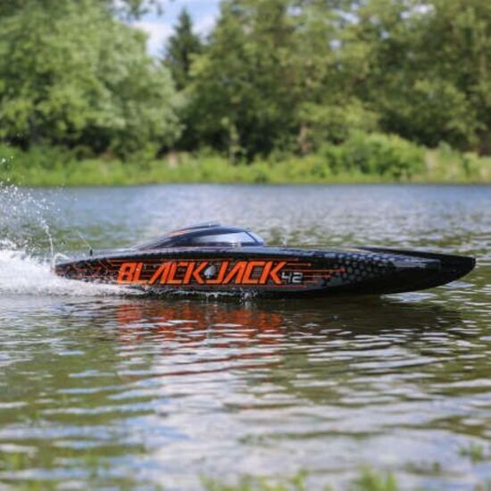 BATEAU BLACKJACK 42"8S 1086mm EP RTR Black/Orange BRUSHLESS PRIX NET/NET SANS RABAIS, 2 image