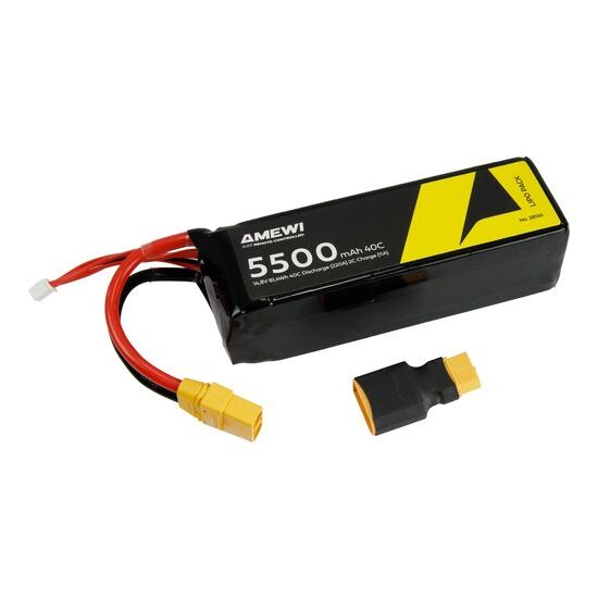 Amewi LiPo Akku 4S 14,8V 5500mAh 40C XT90