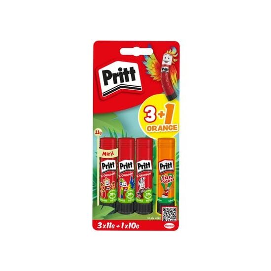 Pritt Klebestift 3x11g + 1x10g
