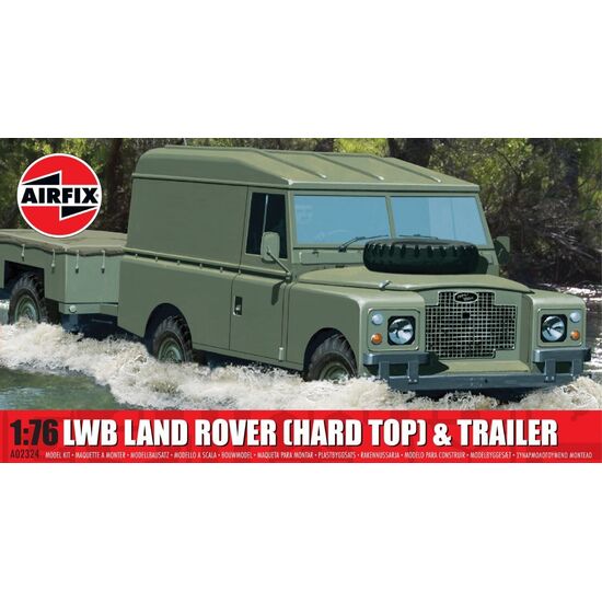 LWB Land Rover (Hard Top) &amp; Trailer