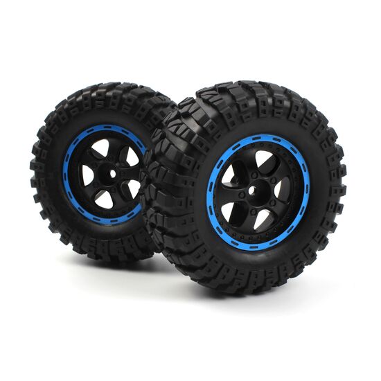 Smyter Desert Jantes/Pneus assemblée (noir/bleu)