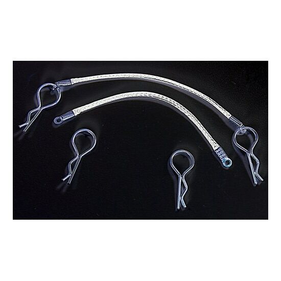 Absima Karosseriesplinte mit Seil, silber