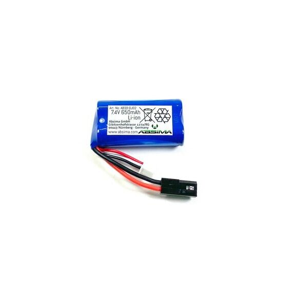 Absima 7.4V 650mAh Li-ion battery