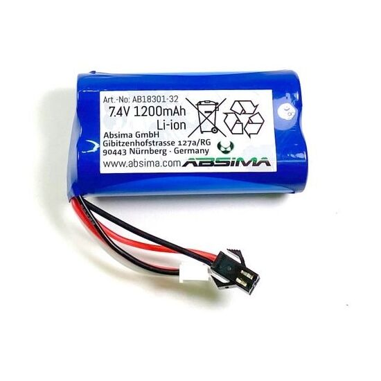 Absima Li-Ion Battery Pack (7.4 1200mAh)