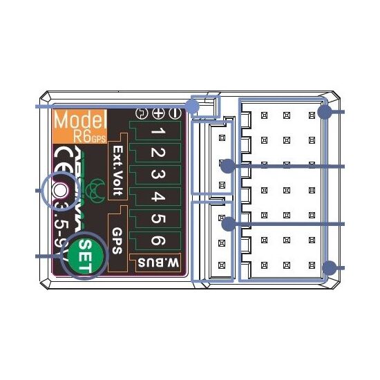 Absima 6-Kanal Empfänger R6GPS