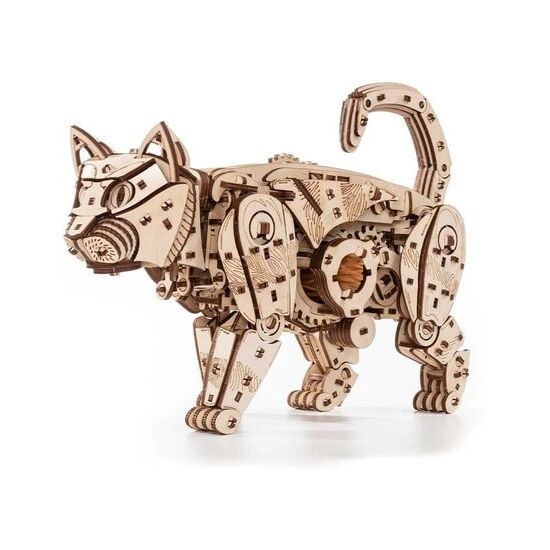 EWA Katze 3D Holzbausatz Natur