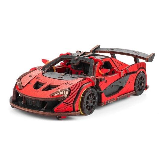 EWA Rennwagen 3D Holzbausatz Rot