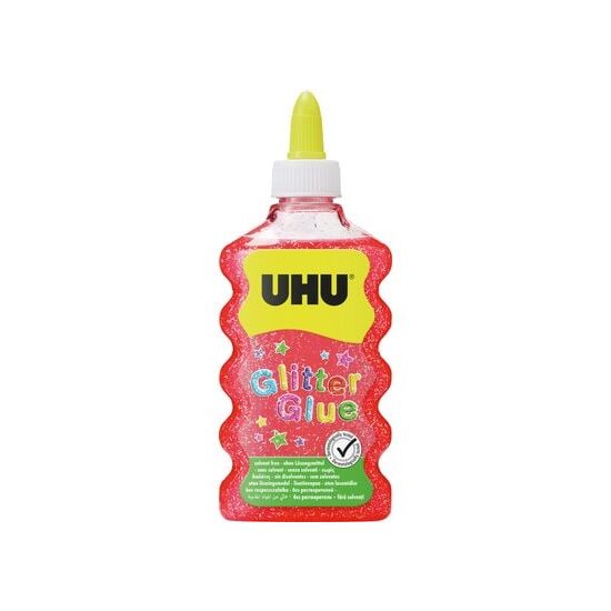 UHU Glitter Glue Maxi rot