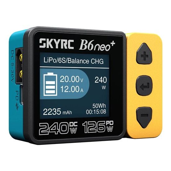 SkyRC B6neo+ Ladegerät gelb/blau