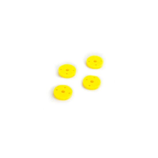 Shock Pistons Yellow 3 Hole 1.4X2, 1. 3X1