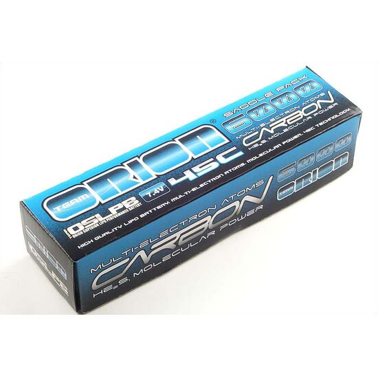 Carbon Molecular Power Saddle Pack Lipo 6000 45C 7,4V w/4mm Tubes, 2 image