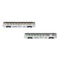 SNCF 2-teil. Set DEV Personenwagen Inox A8 + B6D  Ep. IVc